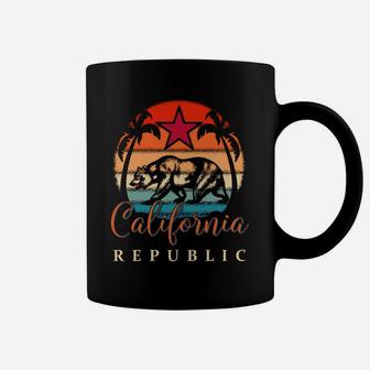 California Republic Socal Norcal Flag Cencal Cali Vintage Coffee Mug | Crazezy UK