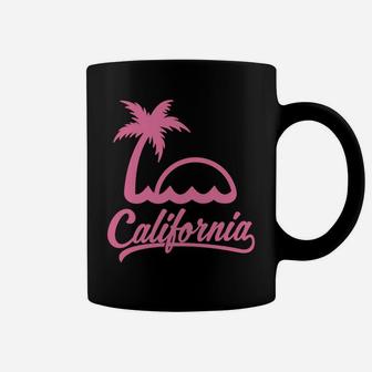 California State Summer Palm Trees Vacation Retro Coffee Mug | Crazezy DE
