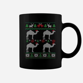 Camels Wearing Santa Hats Funny Egypt Ugly Christmas Sweatshirt Coffee Mug | Crazezy CA