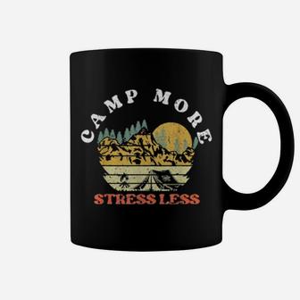 Camp More Stress Less Campings Coffee Mug - Monsterry