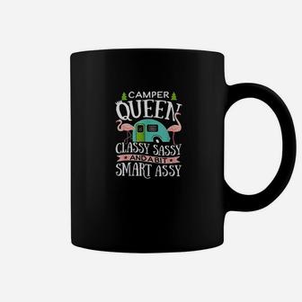 Camper Queen Classy Sassy Smart Assy Camping Coffee Mug | Crazezy CA