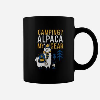 Camping Alpaca My Gear Coffee Mug | Crazezy