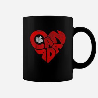 Canada Flag Heart Canadian Roots Americans Love Maple Coffee Mug | Crazezy UK