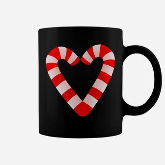 Candy Cane Hearts Tee Christmas Xmas Holidays Santa Gift Tee Coffee Mug | Crazezy DE