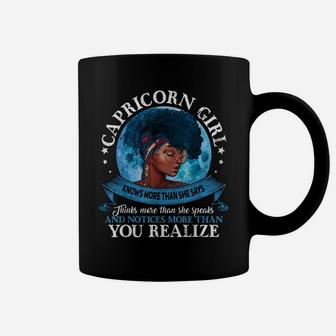 Capricorn Girls Black Queen Best January Birthday Gift Coffee Mug | Crazezy UK