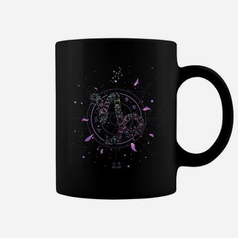 Capricorn Zodiac Sign Flower December January Birthday Coffee Mug | Crazezy CA