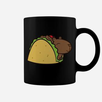 Capybara Gift Kids Tacobara Funny Capybara Tacos Coffee Mug | Crazezy