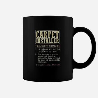 Carpet Installer Dictionary Term Coffee Mug | Crazezy CA