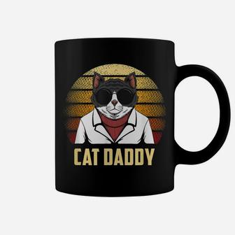 Cat Daddy Shirt Funny Retro Father Gift Best Ever Cat Dad Coffee Mug | Crazezy