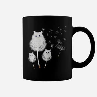 Cat Dandelion Amazing Flower Cat Lover Design Women Girls Coffee Mug | Crazezy UK
