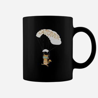 Cat Diver Funny Coffee Mug - Thegiftio UK