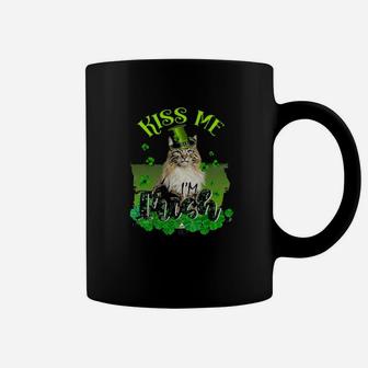 Cat Kiss Me Im Irish With St Patrick's Day Coffee Mug - Monsterry