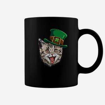 Cat Leprechaun Happy St Cattys Day Catricks Patricks Coffee Mug - Thegiftio UK