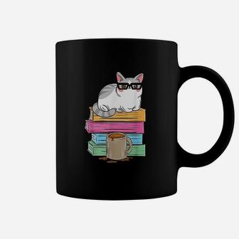 Cat Reading Coffee Coffee Mug | Crazezy