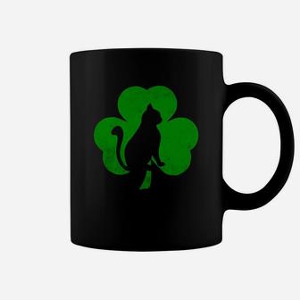 Cat Shamrock St Patricks Day Irish Coffee Mug - Thegiftio