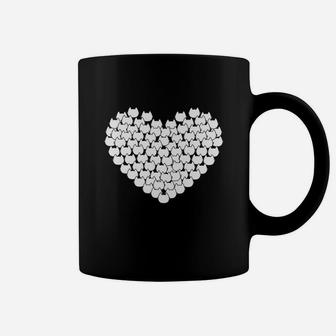 Cat Valentines Day Tee Shirt Kitty Gift Heart Coffee Mug - Thegiftio UK