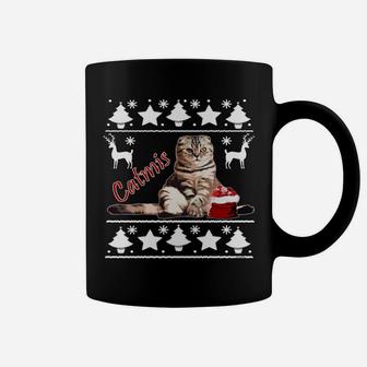 Catmis Funny Cat Parent - Merry Holiday Ugly Christmas Coffee Mug | Crazezy CA