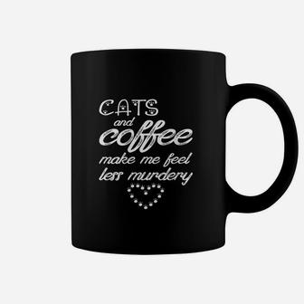 Cats & Coffee Make Me Feel Coffee Mug - Thegiftio UK