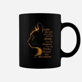 Cats Are Not Just Cats They Are Sanity They Are My Happiness You Are My Teacher You Are My Therapist And My Best Friend Coffee Mug - Monsterry UK