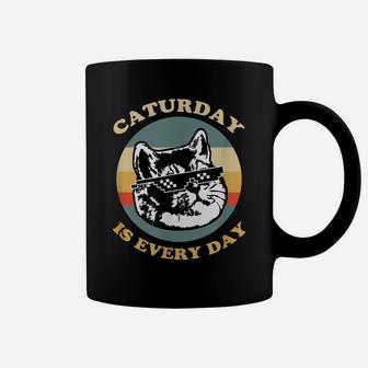 Caturday Everyday Cute And Funny Cat Lover Coffee Mug | Crazezy UK