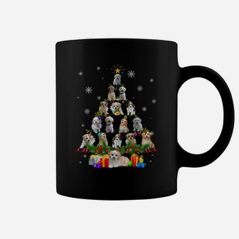 Cavachon Dog Christmas Tree Lights Funny Dog Xmas Gift Sweatshirt Coffee Mug | Crazezy