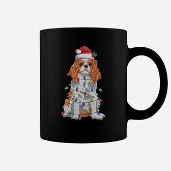 Cavalier King Charles Spaniel Christmas Tree Santa Boys Gift Sweatshirt Coffee Mug | Crazezy UK