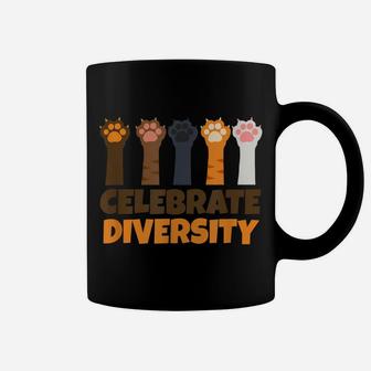 Celebrate Diversity | Funny Cute Cats Gift For Cat Lovers Coffee Mug | Crazezy