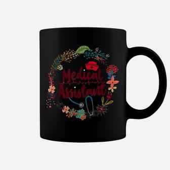 Certified Medical Assistant Floral Flower Cma Coffee Mug | Crazezy CA