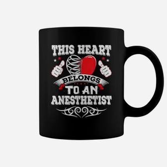 Certified Registered Crna Nurse Anesthetist Valentine's Day Coffee Mug - Monsterry