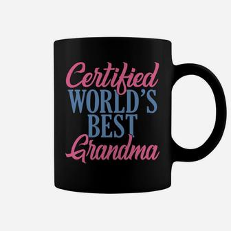 Certified Worlds Best Grandma Family Mother Grandma Coffee Mug | Crazezy DE