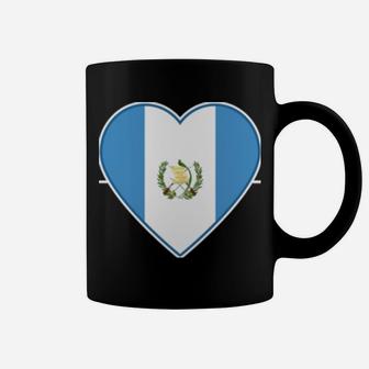 Chapin Guatemalan Heartbeat I Love Guatemala Flag Gift Coffee Mug | Crazezy