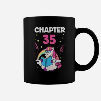 Chapter 35 35Th Birthday Party Thirty Five Years Old Unicorn Coffee Mug | Crazezy
