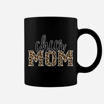 Cheer Mom Leopard Print Womens Proud Cheerleader Mother Coffee Mug | Crazezy DE