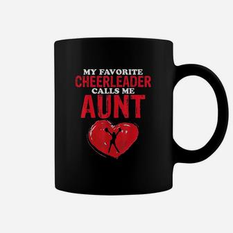 Cheerleader Calls Me Aunt Cheer Mom Women Cheerleading Coffee Mug | Crazezy UK