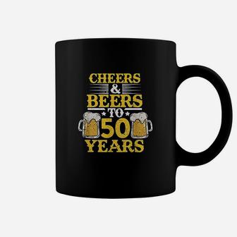 Cheers And Beers To 50 Years Coffee Mug - Thegiftio