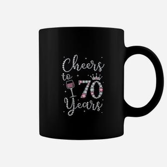 Cheers To 70 Years Coffee Mug | Crazezy DE