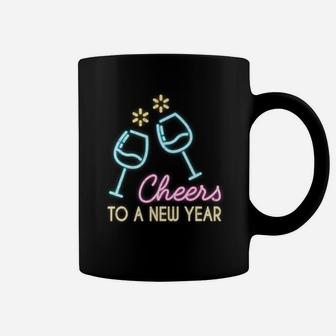 Cheers To A New Year Wine Glass New Years Eve 2019 Coffee Mug - Thegiftio UK