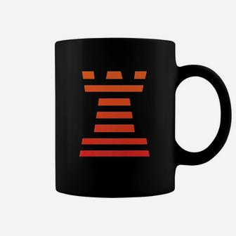 Chess With Orange Rook Graphics Coffee Mug - Thegiftio UK
