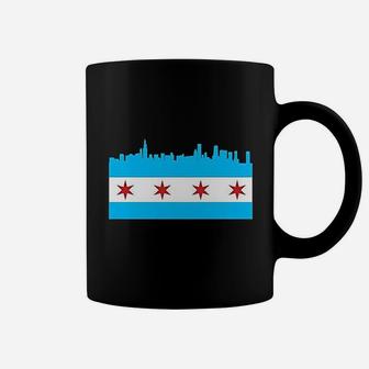 Chicago Flag Pride City Sports Fan Pizza Fire Coffee Mug - Thegiftio