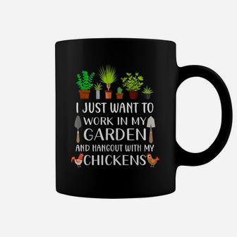 Chicken Lover Funny Gardening Shirt For Men Women, Gardener Coffee Mug | Crazezy DE