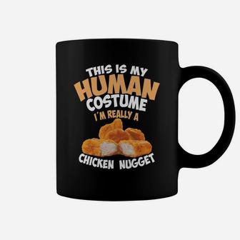 Chicken Nugget Human Really Costume | Cute Foodie Funny Gift Coffee Mug | Crazezy