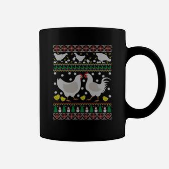 Chicken Ugly Christmas Farm Animal Funny Holiday Xmas Gift Sweatshirt Coffee Mug | Crazezy UK