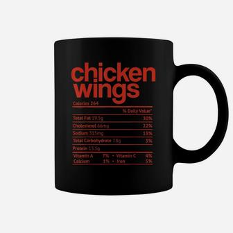 Chicken Wings Nutrition Fact Funny Thanksgiving Christmas Coffee Mug | Crazezy DE