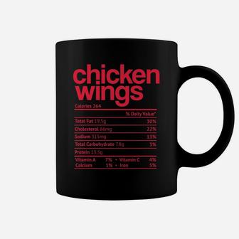 Chicken Wings Nutrition Facts Funny Thanksgiving Christmas Coffee Mug | Crazezy