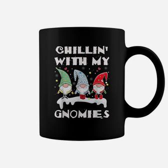 Chillin With My Gnomies Funny Christmas Gnome Gift Coffee Mug | Crazezy