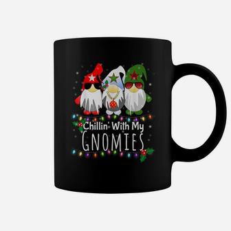 Chillin With My Gnomies Shirt Funny Christmas Gnome Gift Coffee Mug | Crazezy