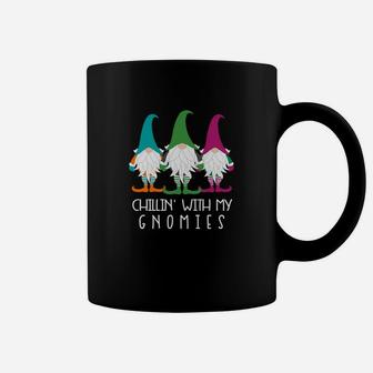 Chillin With My Gnomies T-Shirt Funny Gardening Garden Gnome Coffee Mug | Crazezy