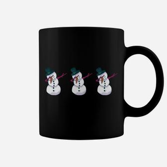 Chillin' With My Snowmies Christmas Snowmen Hanging Out Gift Coffee Mug | Crazezy