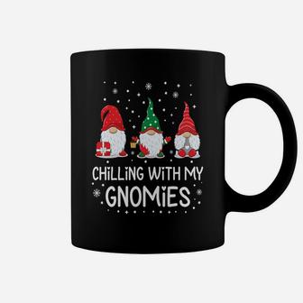 Chillin' With My Snowmies Ugly Christmas Snowman Coffee Mug | Crazezy DE