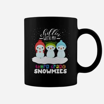 Chillin With My Third Grade Snowmies Christmas Teacher Gift Coffee Mug | Crazezy